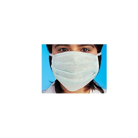 Farmacare Mascherina Facciale Verde In Tessuto Non Tessuto 3 Strati 4 Laccetti E Stringinaso Attabile Elevato Potere Filtrante P