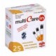 Biochemical System Intern. Test Trigliceridi Multicare In Strisce Con Aspriazione Capillare 25 Pezzi