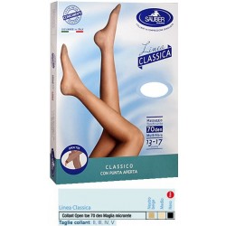 Desa Pharma Sauber Collant Open Toe Maglia Microrete 70 Den Colore Medio Taglia 2 Linea Classica