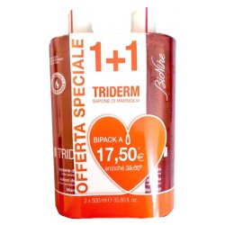 TRIDERM SAPONE DI MARSIGLIA BIPACK 2 FLACONI DA 500 ML