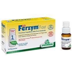 Specchiasol Ferzym Fast 10 flaconcini 8 ml Integratore prebiotici e probiotici
