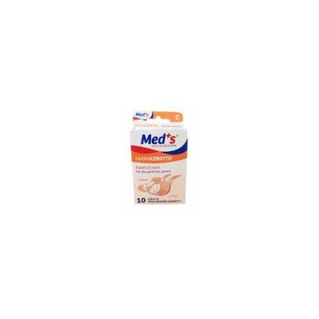 Farmac-zabban Cerotto Meds Strips Tela Ipoallergenico Elasticizzato Assortiti 10 Pezzi