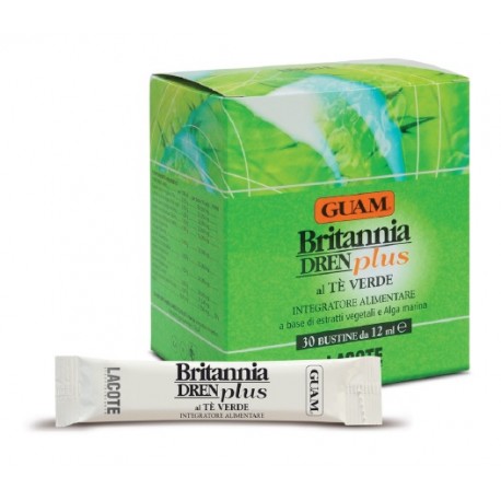 GUAM BRITANNIA DREN PLUS AL TE VERDE 30 BUSTINE DA 12 ML