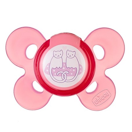 Chicco Succhietto Ph Comfort Rosa Silicone 4 Mesi + 1 Pezzo Caucciu'
