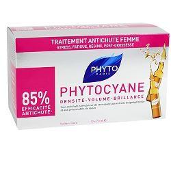 Phyto Phytocyane 12 Fiale Donna Trattamento Anticaduta Capelli