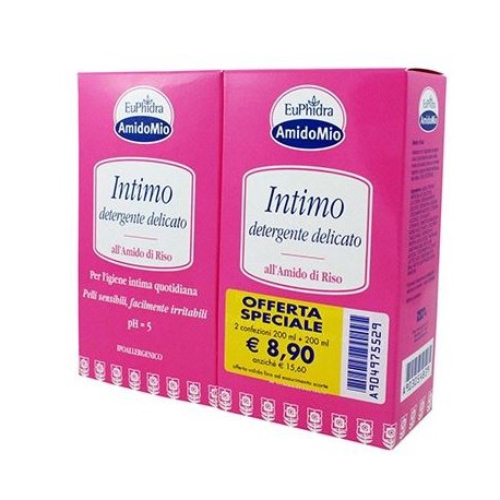 Zeta Farmaceutici Euphidra Schiuma Intima Detergente 200 + 200 Ml