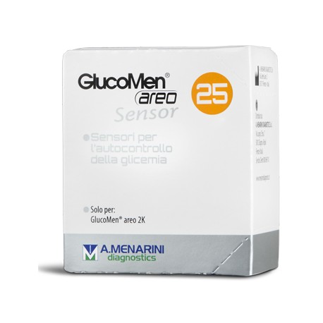 A. Menarini Diagnostics Strisce Glucomen Areo Sensor Per Analisi Del Glucosio 25 Pezzi