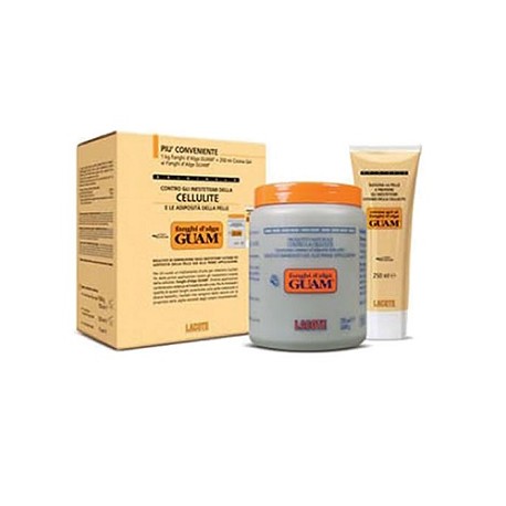 Lacote Guam Fanghi D'alga Confezione Convenienza Con Fanghi D'alga Guam 1 Kg + Crema Gel 250 Ml